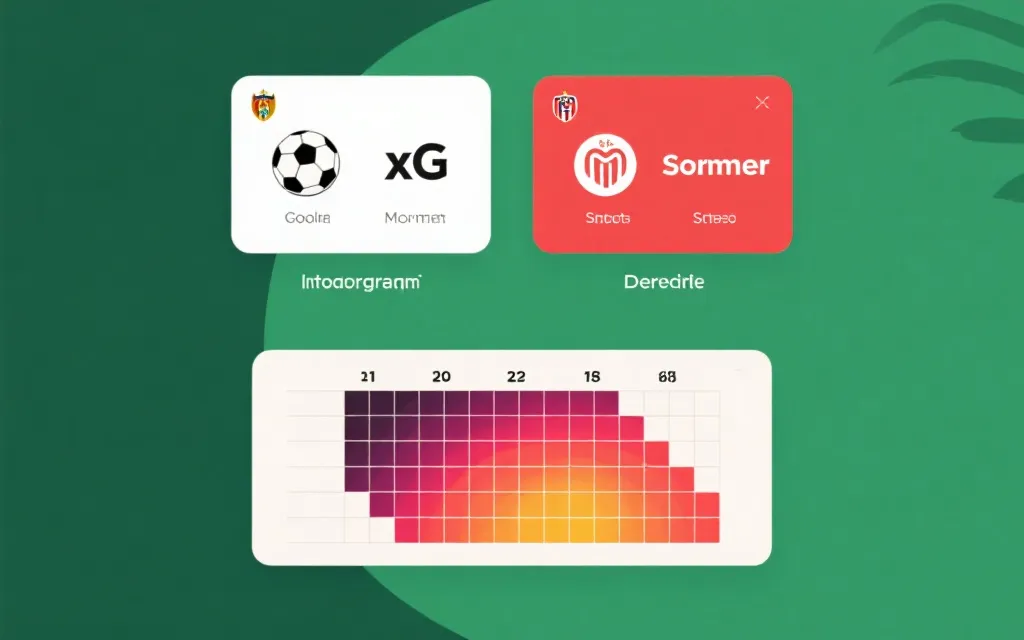 λA与λB生成的比分概率矩阵可视化示例
